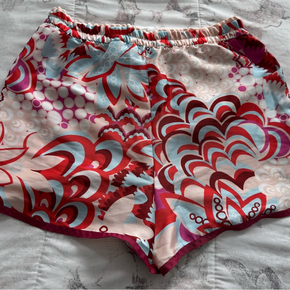 NWT Zara Bloggers Favorite floral Colorful pull on shorts with pockets, size S - Picture 14 of 16